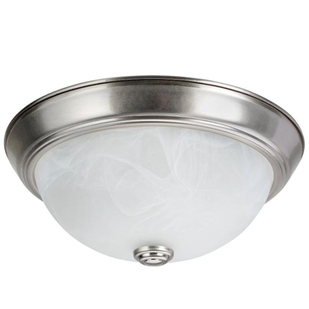 Elegant Silver Flush Mount Ceiling Light